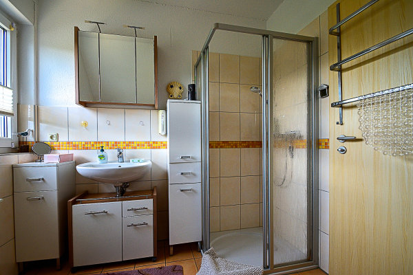 Ferienwohnung Bansin Usedom Badezimmer mit Dusche